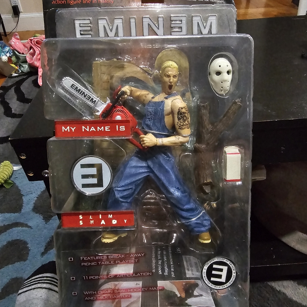 2001 Eminem Slim Shady Art Asylum Chainsaw Action Figure